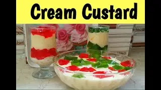 Cream Custard | sweet dish | Good Food Samavia