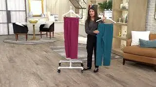 LOGO Life by Lori Goldstein Straight Leg Pull On Pants on QVC