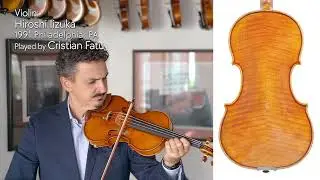 Hiroshi Iizuka violin, Philadelphia, 1991 / Cristian Fatu / at the Metzler Violin Shop