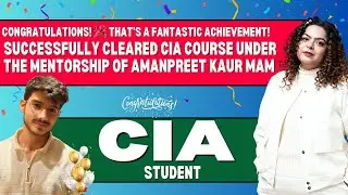 Another CIA Success Story | Under Amanpreet Kaur Ma&rsquo;am #cia #successstory
