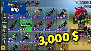 3,000$ ACCOUNT TOUR IN PIXEL GUN 3D!