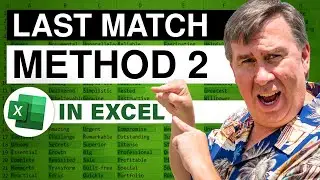 Excel - LOOKUP Function: Find the Last Match in Excel with this Clever Formula! - Episode 1083