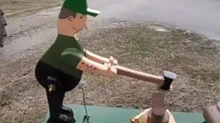 Lumberjack whirligig