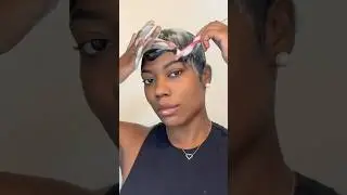 At home pixie refresh! #pixiecut #pixiecuttutorial