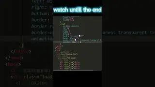 CSS Loading Spinner | CSS Spinner Animation Using HTML and CSS | 