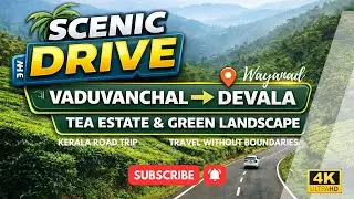 Kerala road trip - Scenic Drive from Vaduvanchal to Devala | Tea Estates & Green Landscapes🌿 Wayanad