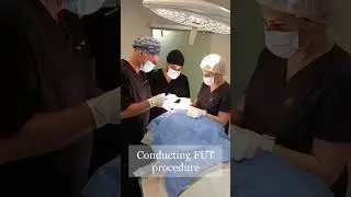 Dr. Tsilosani Conducting FUT Hair Transplant Procedure
