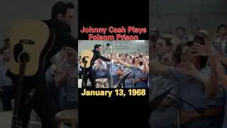 Johnny Cash plays famous Folsom Prison show #johnnycash #music #country #blues #musichistory