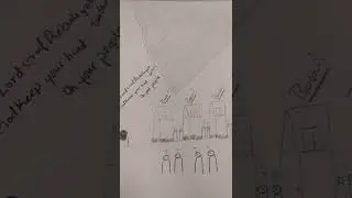 Drawing of Dream me rebuking the enemy..