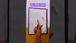 Diy White board and Duster/ Homemade Whiteboard #whiteboard #diyduster #shorts