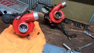 Ported Billet Wheel VF48 Install on Subaru Baja