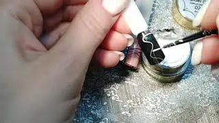 Spider gel, fast design. Гель паутинка, быстрый дизайн.