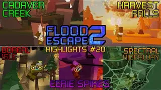 Roblox: Flood Escape 2 | Easy to Crazy Highlights #20 - October 2024