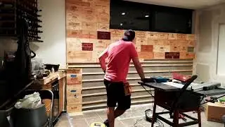 Wine Wood Crate Wall Time Lapse  2