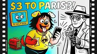 Cheap Flights? Don&rsquo;t Do This | AI Helpdesk (B/W) Satirical Pitch