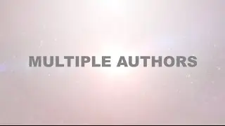 Experienced Authors - Multiple Authors