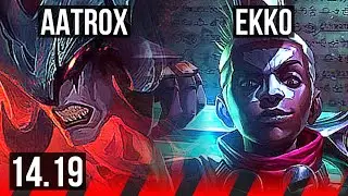 AATROX vs EKKO (TOP) | 5k comeback, 1000+ games, Dominating | EUW Grandmaster | 14.19