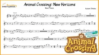 Animal Crossing: New Horizons Main Theme - Trumpet Solo with Sheet Music and Play-Along
