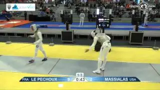 FE M F Individual Bonn WC 2016 T32 16 yellow LE PECHOUX FRA vs MASSIALAS USA