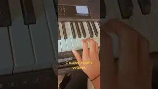 c major scale 2 octaves #piano #music #pianist #musician