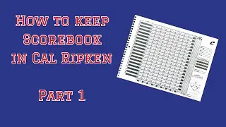 How to keep Scorebook in Cal Ripken Part 1