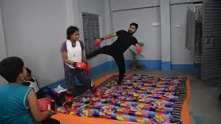 Karate Practice With Sisters || Fitness Training || @bksbiplabsarkar