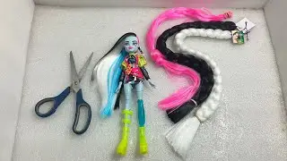 COMO CAMBIAR EL CABELLO DE UNA MONSTER HIGH, TUTORIAL DE REROOT, JESUS Y SUS DOLLS.