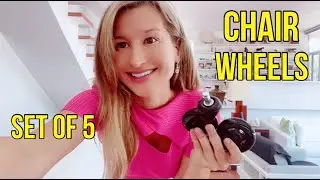 Stealtho Original Office Chair Wheels Set of 5 - SO SMOOTH! You NEED These