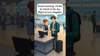 Регистрация на рейс ✈️ Реальный разговор на английском в аэропорту для начинающих #learnenglish