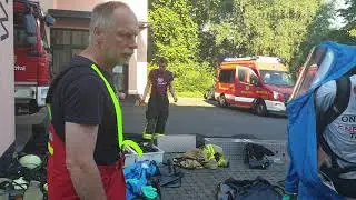 Gro&szlig;einsatz der Feuerwehr bei der Firma Lindenschmidt in Krombach