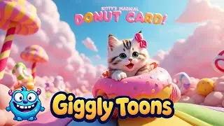 Kitty&rsquo;s Magical Donut Car Ride! 🍩✨ | Cute Cartoon for Kids | @GigglyToons88 