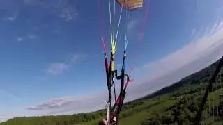 Paramotor flying around shinnston wv