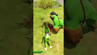 OMG She Hulk VS Gladiator Hulk 😱 | #gta5 #shorts