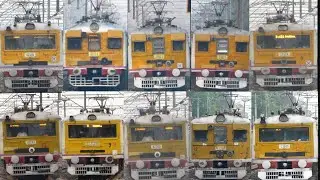[10 in 1] Back to back EMU local trains crossing I Sealdah Main Line I Kolkata Trains