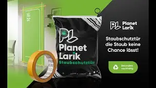 PLANET LARIK&reg; Staubschutzt&uuml;r (220 x 110 cm), Wiederverwendbar mit doppelseitigem Klebeband