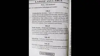 #MA third semester home science syllabus   MA # second PPR communication Technologies in extension