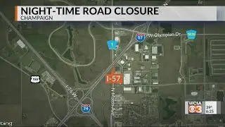 I-57 Night-Time Road Closure on Monday & Tuesday