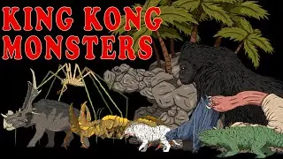 King Kong Monsters Size Comparison (Monsterverse vs. Peter Jackson)