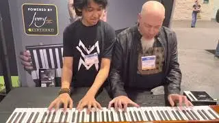 Justin Lee Schultz and @JordanRudessKeys  jamming at NAMM 2022 #namm2022