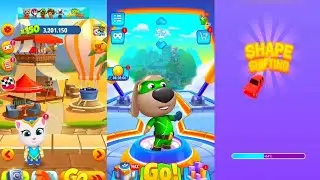 Talking Tom Hero Dash -  Talking Tom Gold Run vs Shape Shifting Gameplay New Ultra Bosses Raccoons 