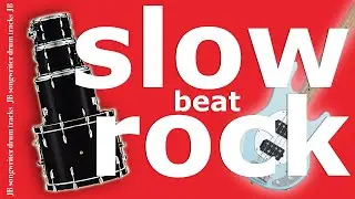 80 BPM Slow Rock Drum Beat for Bass Practice 🥁 JB Drum Backing Track #97