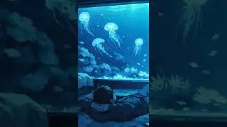 Rainy Lofi in a Jellyfish Room 🌧️🪼 | Study, Focus & Relax