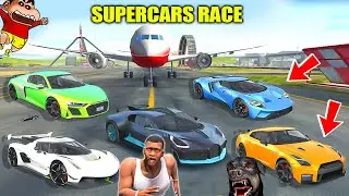 SHINCHAN MERGE SUPERCARS AND WIN 2 MILLION $ In RACE CHALLENGE IN MERGE CAR | DREAM SQUAD