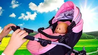Baby Doll Stroller Pram Toys!  🎀