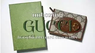 (unboxing 📦 ep.03 ) unboxing GUCCI horsebit 1955 card case wallet | mKndairy__