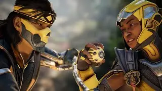 Mortal Kombat 1 - Takeda vs Cyrax | All Intro/Interaction Dialogues