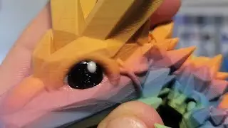 baby crystal dragons by cinderwing #3dprint #3dprinting #bambulab #3dprinter #dragon #bambutiful