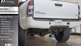 05-15 2nd Gen Toyota Tacoma - Factory Rear Bumper & Hitch Removal - HOW TO