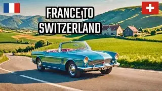 4K Road Trip France to Switzerland - Evian to Montreux