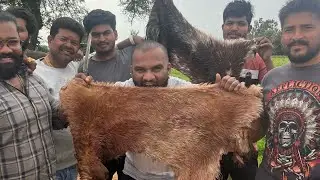 Goat skin fry ￼!! Akshay food factory, Village, cooking ￼￼ , Akshay Dum Biryani, Hoskote